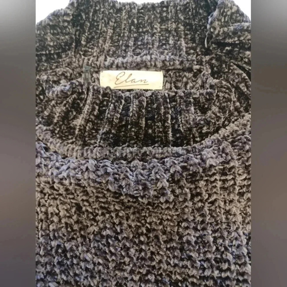 Elan Sweater/Shawl SS Gray Knit Wraparound Style One Size - Picture 6 of 7